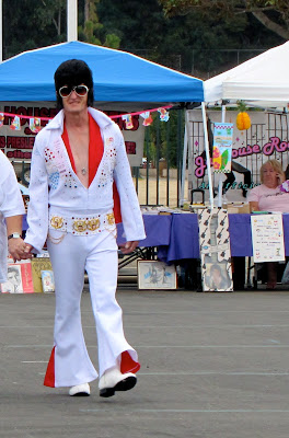 Cleavage Elvis at the Orange County Elvis Festival, Orange County Fairgrounds, Costa Mesa, CA #Elvisfest #Elvis #California www.thebrighterwriter.blogspot.com