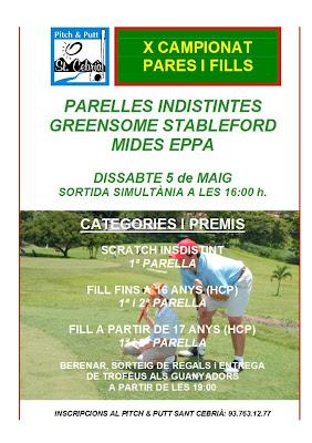 Torneig Pares i Fills - Pitch& Putt Sant Cebria