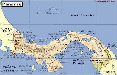 mapa de Panamá