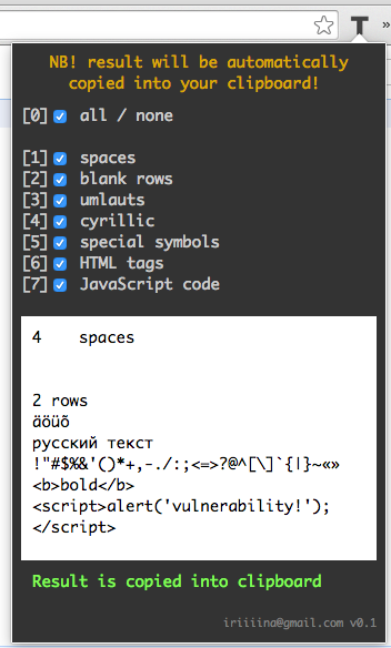 Textarea Checker