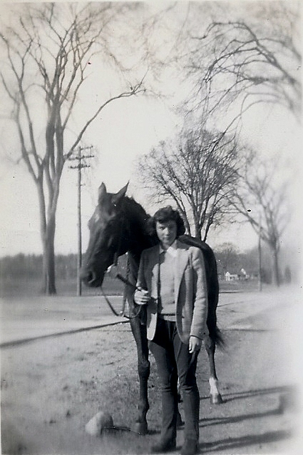 Unknown Girl with Horse from the Wright family photos, Northampton MA, around 1938