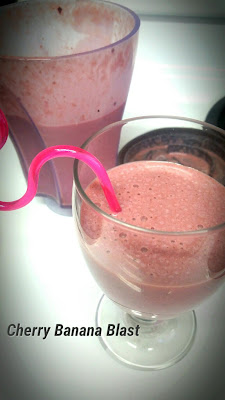 Turning Mommy cherry banana smoothie