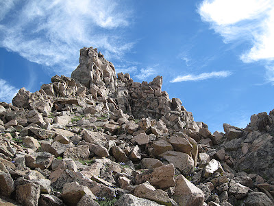 The crux of the Sawtooth Ridge in Colorado