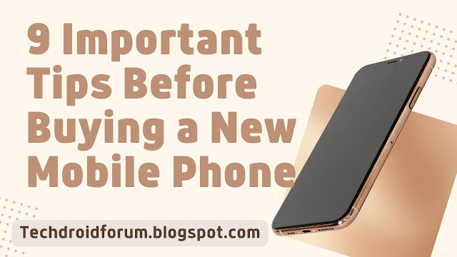 Tips Before Buying a New Smartphones