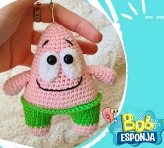 PATRON GRATIS PATRICIO | BOB ESPONJA AMIGURUMI 59699