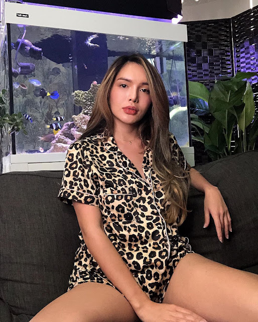 Trixie Maristela – Most Beautiful Transgender Women in Leoprad Print Dress Instagram