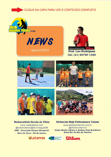  Riobarratênis NEWS - Agosto de 2019