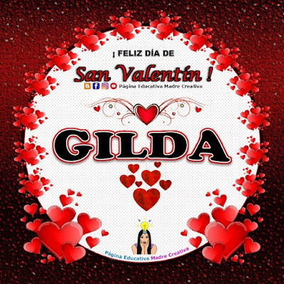 Feliz Día de San Valentín - Nombre Gilda