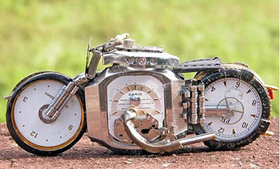 Motorcycles made from old watches Seen On www.coolpicturegallery.us