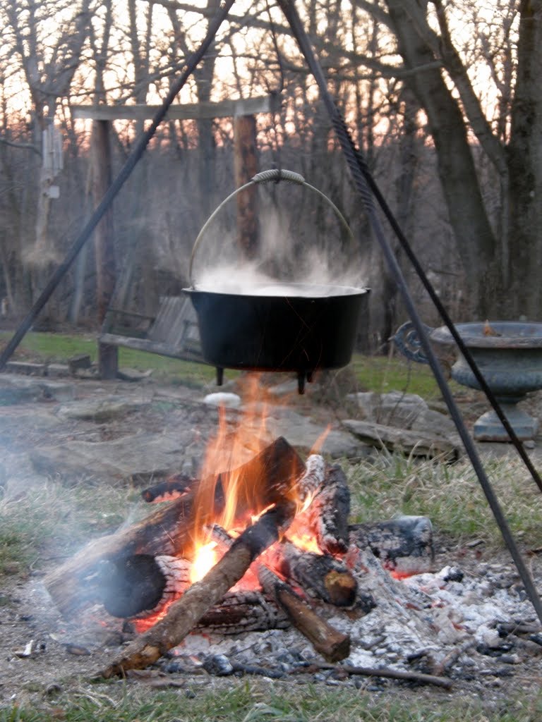 Cooking over a fire