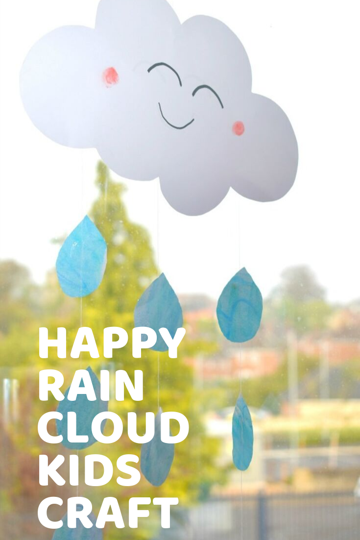 Happy Rain Cloud Craft For Kids