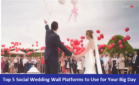 social wedding wall
