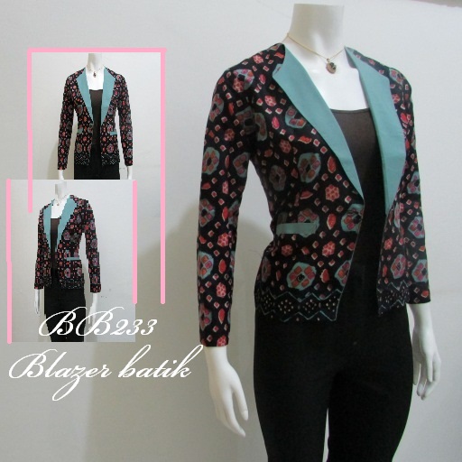 7 Baju  Kerja Wanita Blazer  Batik  Modern 1000 Model  