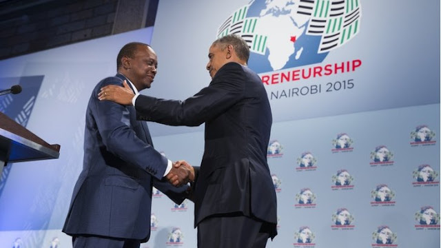 Barack Obama and Uhuru Kenyata