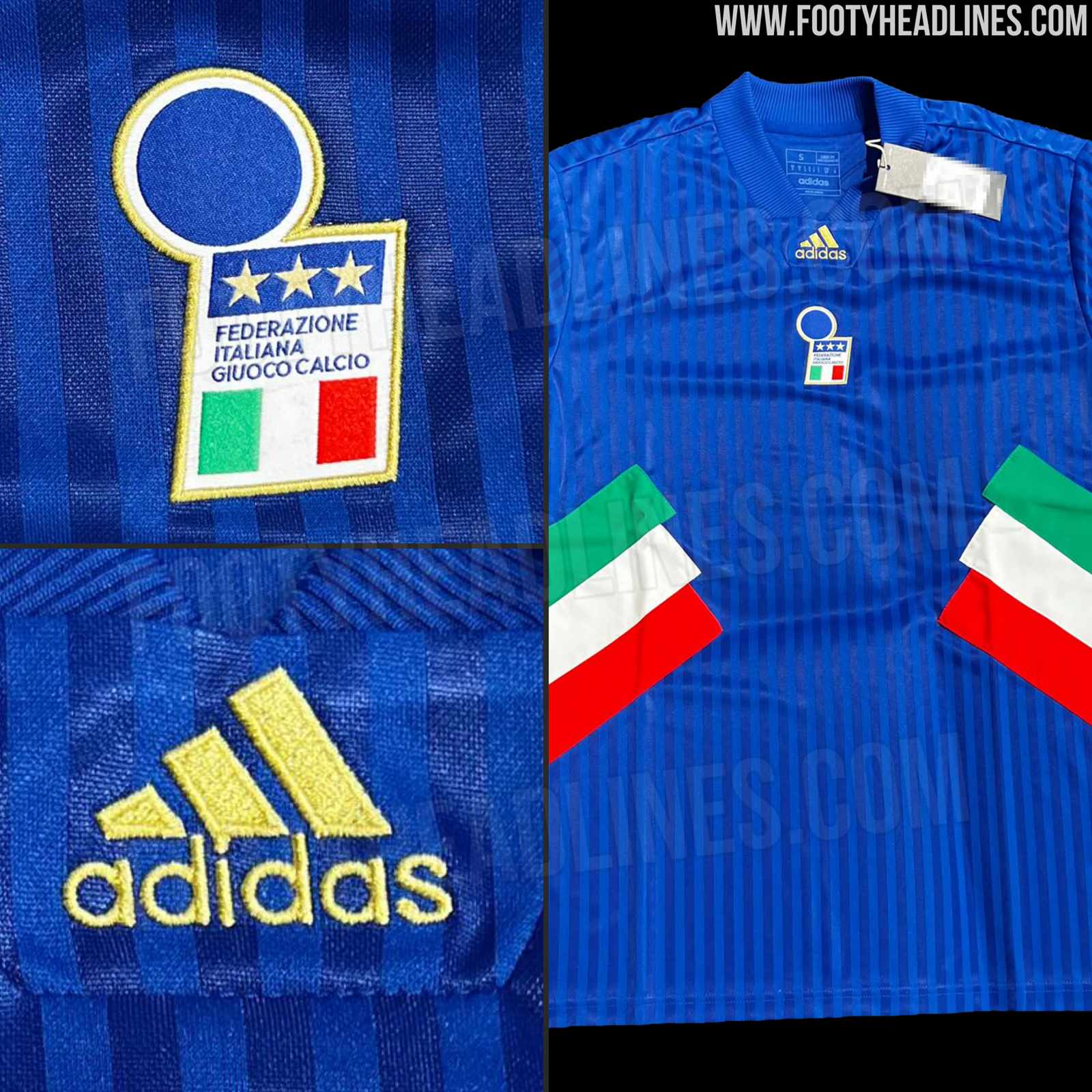 Adidas Italy 2023 Remake Kit Leaked - Return of 1992 Logo - Footy Headlines