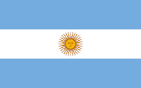 Logo Gambar Bendera Negara Argentina PNG JPG ukuran 200 px