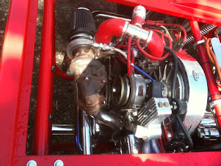 1641 Turbo VW Radio Flyer Art Car Engine