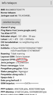 Mengecek Status Terhubung