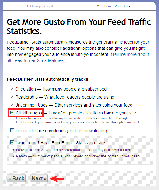 Get more custo from feedburner