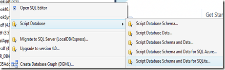 Exporting SQL Server Compact to SQLite