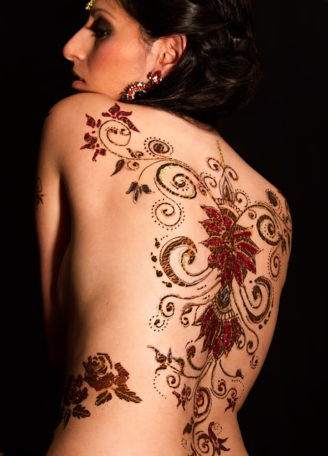 henna body paintings