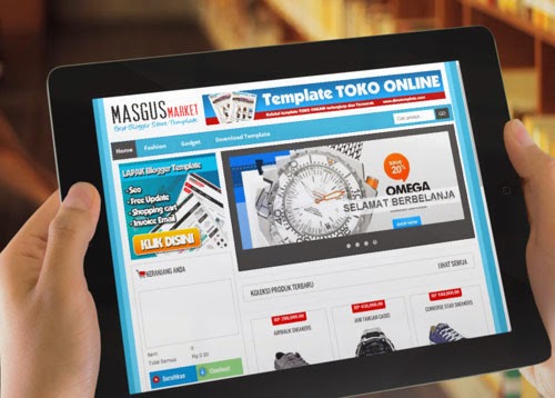 Download template TOKO ONLINE MasgusMarket