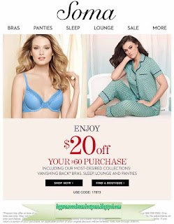 Free Printable Soma Intimates Coupons