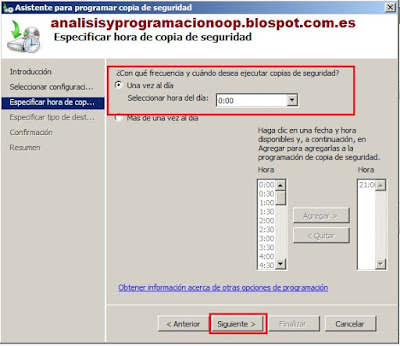 programar copias de seguridad a una hora determinada