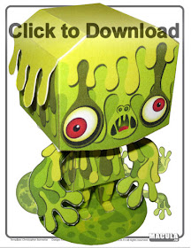 monster paper toy printable