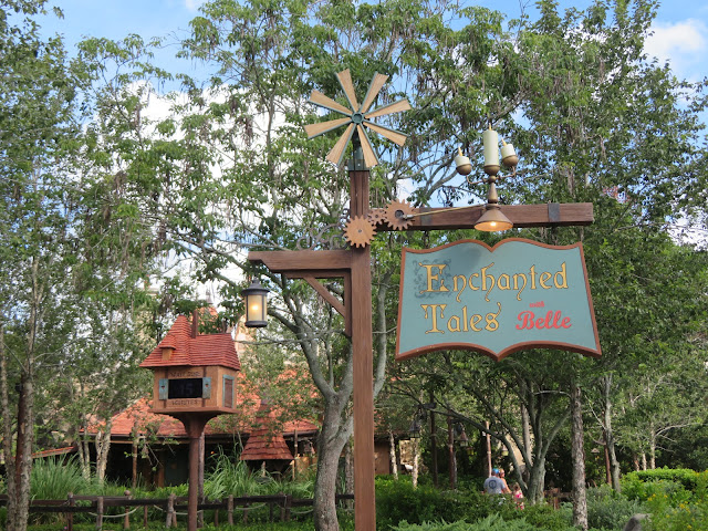 Enchanted Tales With Belle Entrance Sign Fantasyland Disney World