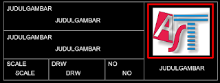 Membuat kop gambar dengan Text Attribute,Attribute definition Autocad