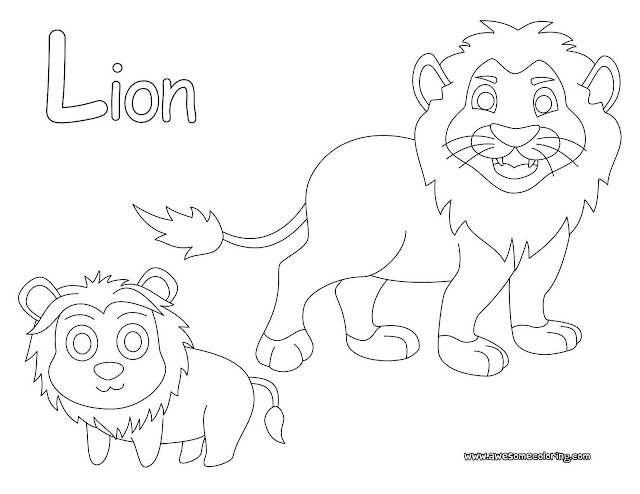 lion coloring page