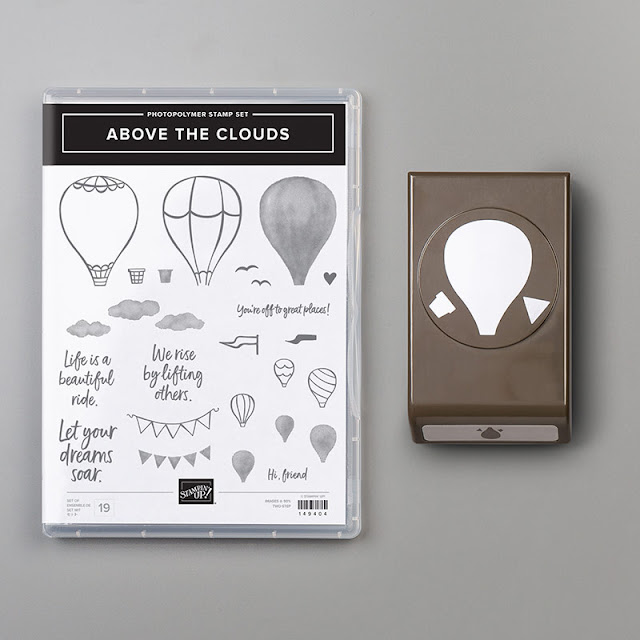 Above the Clouds Hot Air Balloon Stampin Up