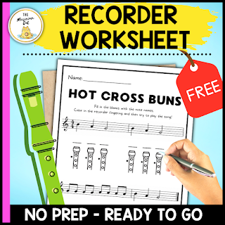 Free Recorder activity worksheet