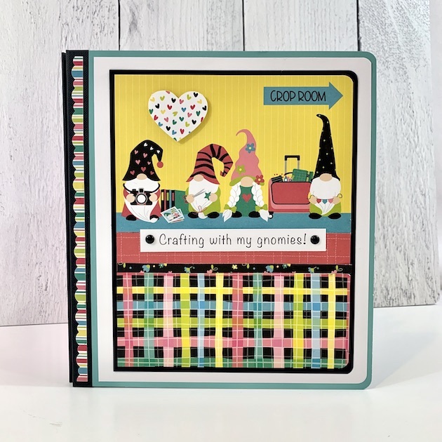 Crafting Scrapbook Album with Gnomes