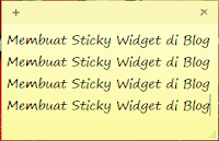 Membuat Sticky Widget pada Sidebar Blog