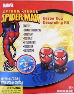 Front of Spider Sense Spider-Man Easter Egg Decorating Kit box