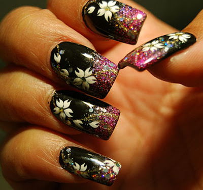 Latest Acrylic Nails Design Picture 2012