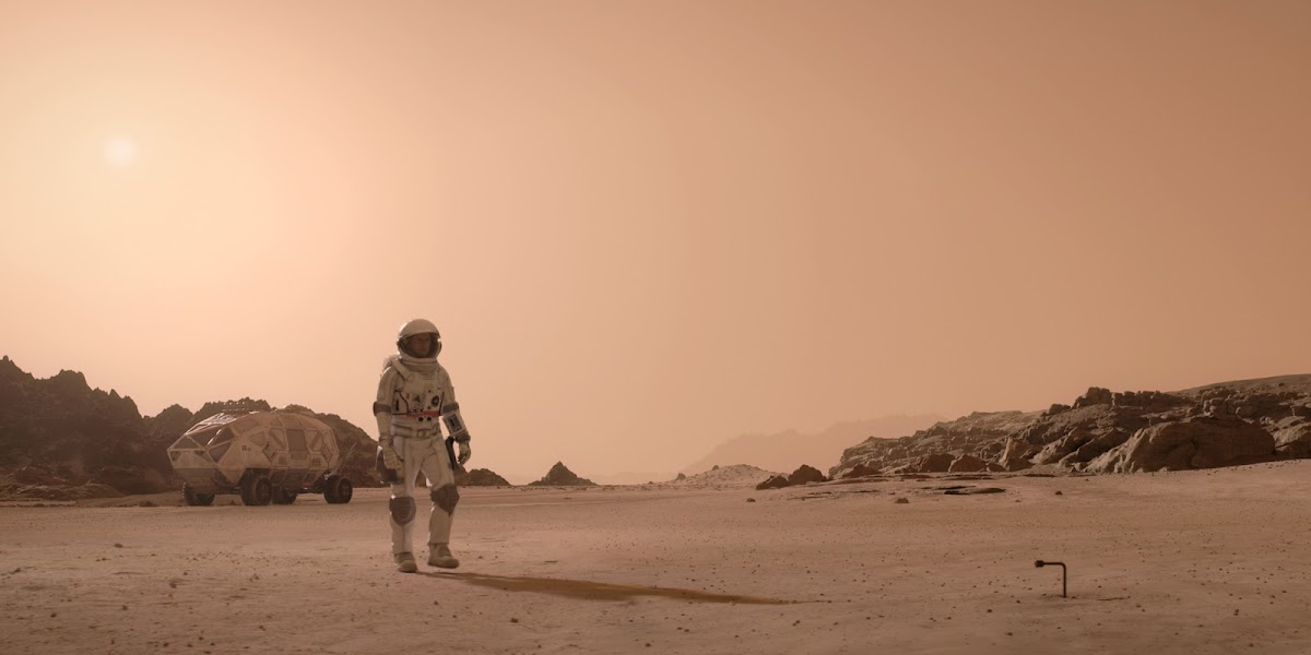 Astronaut discovering the NK pistol on Mars in 'For All Mankind' season 4