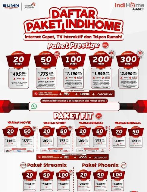 Harga Paket Indihome dan WIFI.id 2019 | Indihome Malang