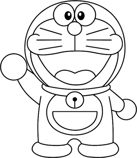 Aneka Mewarnai Gambar  Tokoh Kartun Doraemon  Aneka 