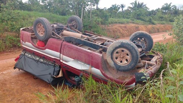 Acidente na BR 230 rodovia transamazônica, próximo do km 180.