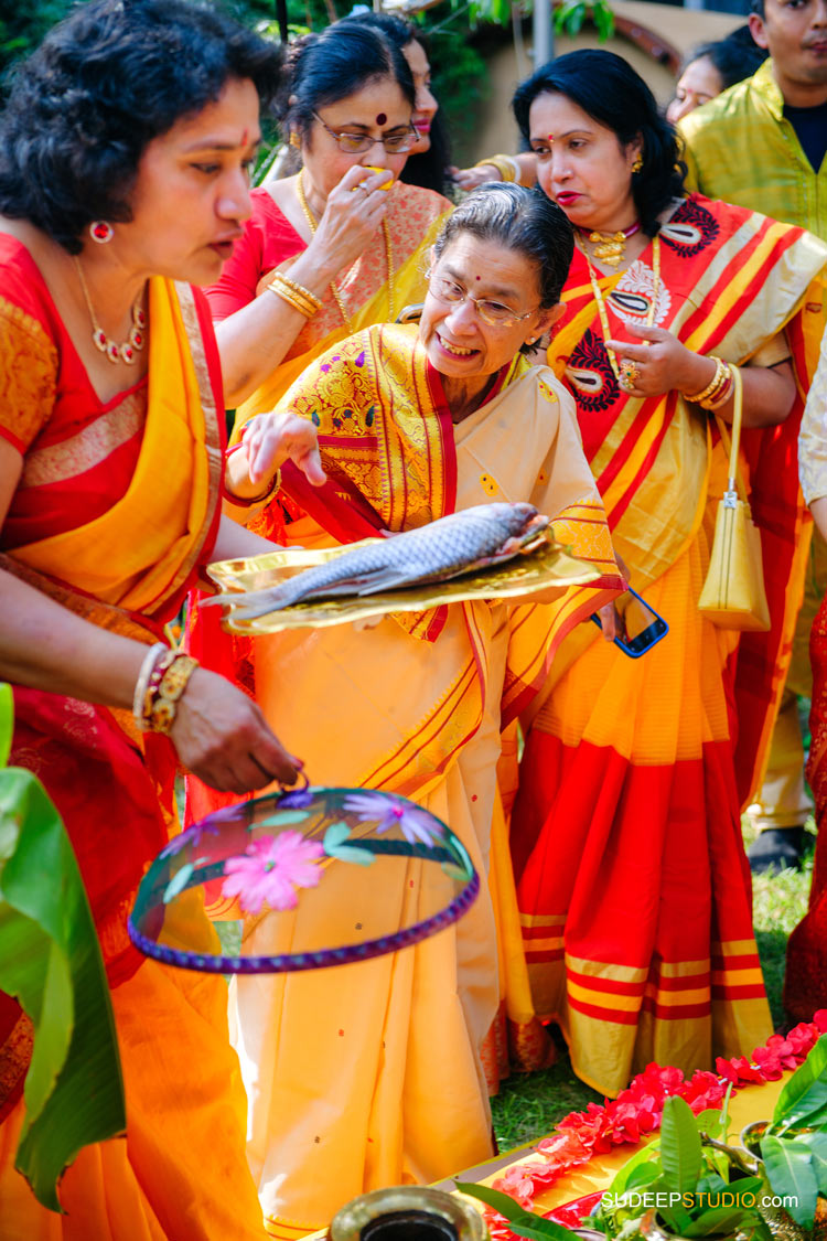 Indian Bengali Wedding Photography Holud Ceremony by SudeepStudio.com Michigan Ann Arbor South Asian Indian Wedding Photographer