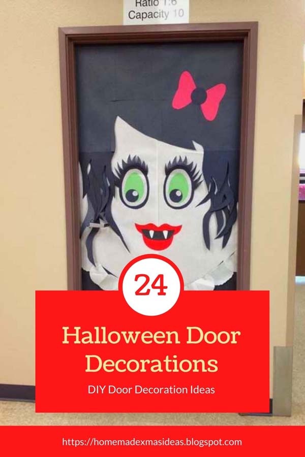 Easy and Scary Halloween Door Decorations | 24 DIY Door Decoration Ideas