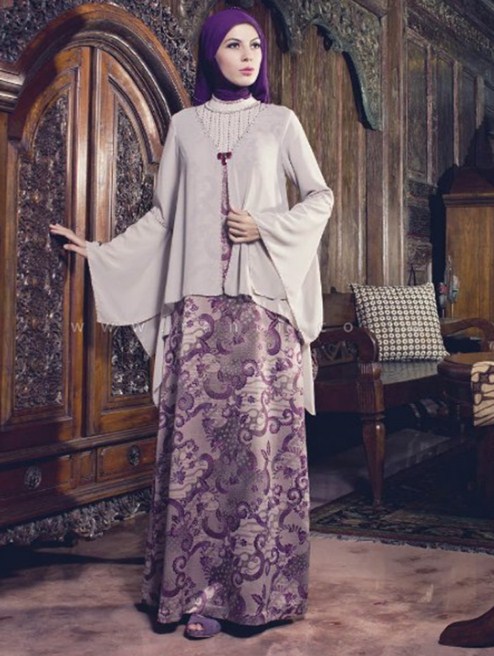 29 Model  Gamis Batik  Kombinasi  Polos 2022 Model  Baju  