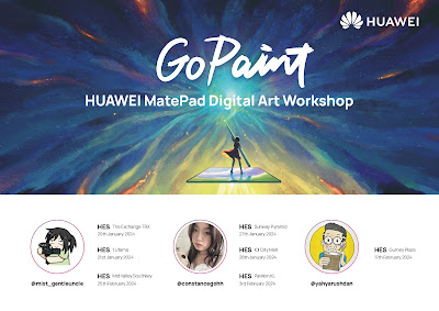 Huawei Brings Digital Art To Life And In Person With Digital Art Workshops In Klang Valley, Pulau Pinang And  Johor Bahru