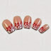 Stylish Glue Artificial Nails with Flower