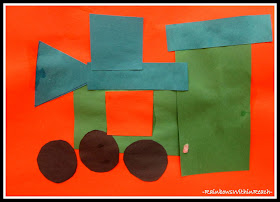 Geometric Shapes in Preschool Art at RainbowsWithinReach