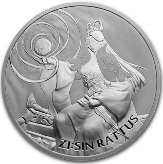 2020 South Korea 1 oz Silver ZI:SIN Rattus BU