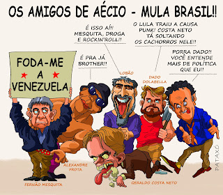 Resultado de imagem para charges - AECIO E DROGAS